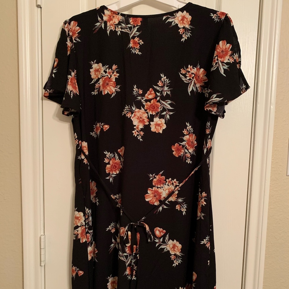 Black floral Target dress